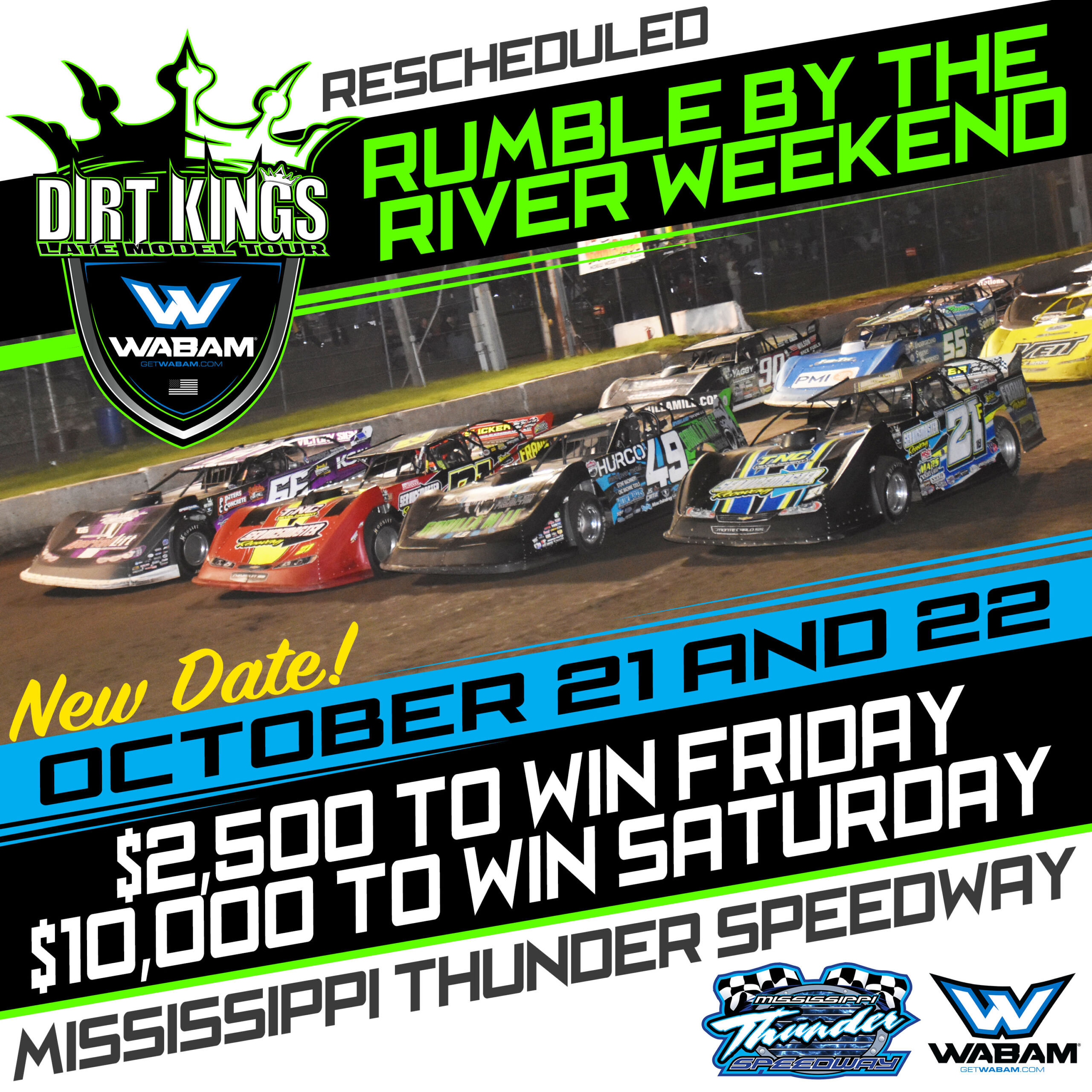 Rumble by the River Rescheduled Dirt Kings Tour